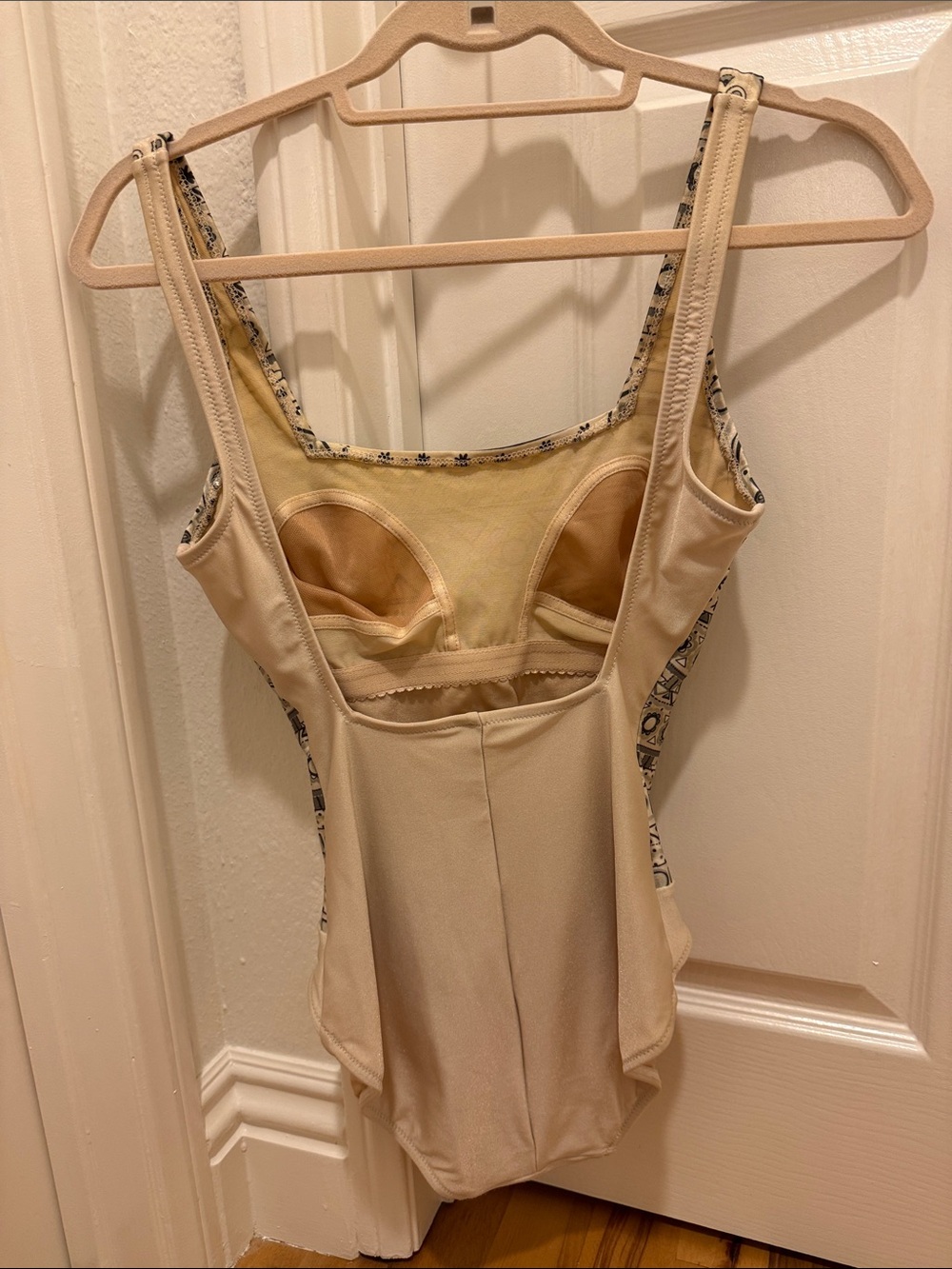 Gottex Metallic Patterned One-Piece Swimsuit - Beige/Gold/Black - Picture 3 of 4
